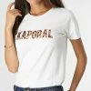 De gros 🔥 Tee 👕 Shirt Femme Derde Blanc de Kaporal 🔥