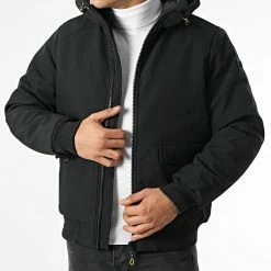 Meilleur prix 😀 Veste A Capuche Ayo Noir de Kaporal 🧨