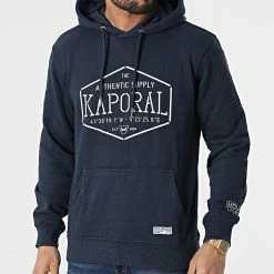 Acheter 🎉 Sweat Capuche Mad Bleu Marine de Kaporal 🎉