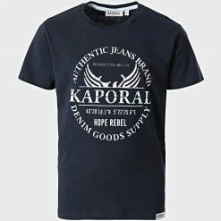 Nouveau 🎉 Tee 👕 Shirt Enfant Robin Bleu Marine de Kaporal ✨