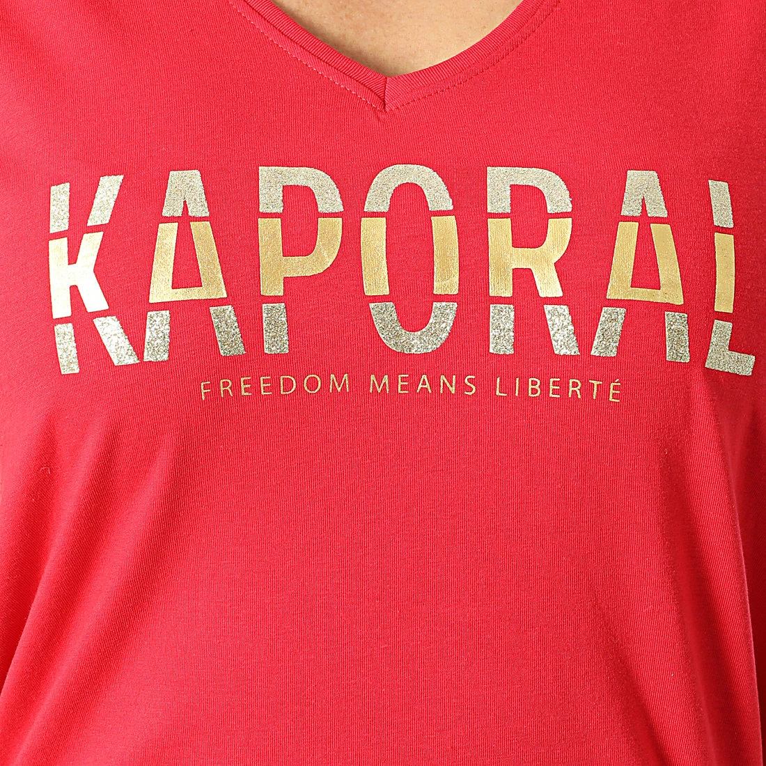 Acheter 😉 Tee 👚 Shirt Femme Krew Rouge de Kaporal 🌟 – Image 2