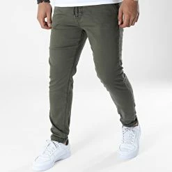 De gros 🌟 Pantalon Chino Jogg IRWIXM7J Vert Kaki de Kaporal 🎁