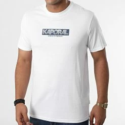 Offres ⌛ Tee 👚 Shirt Barry Blanc de Kaporal 👏