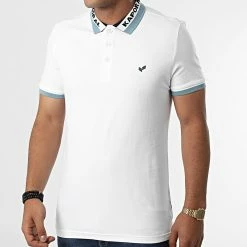 Meilleure vente 😀 Polo Manches Courtes Brazim Blanc de Kaporal 🎉