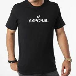 Nouveau ❤️ Tee 👚 Shirt Leres Noir de Kaporal 🎉