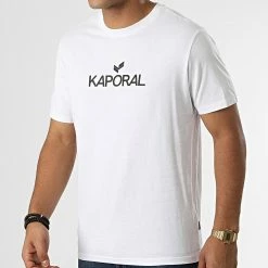 Bon marché ✨ Tee 👚 Shirt Leres Blanc de Kaporal ❤️