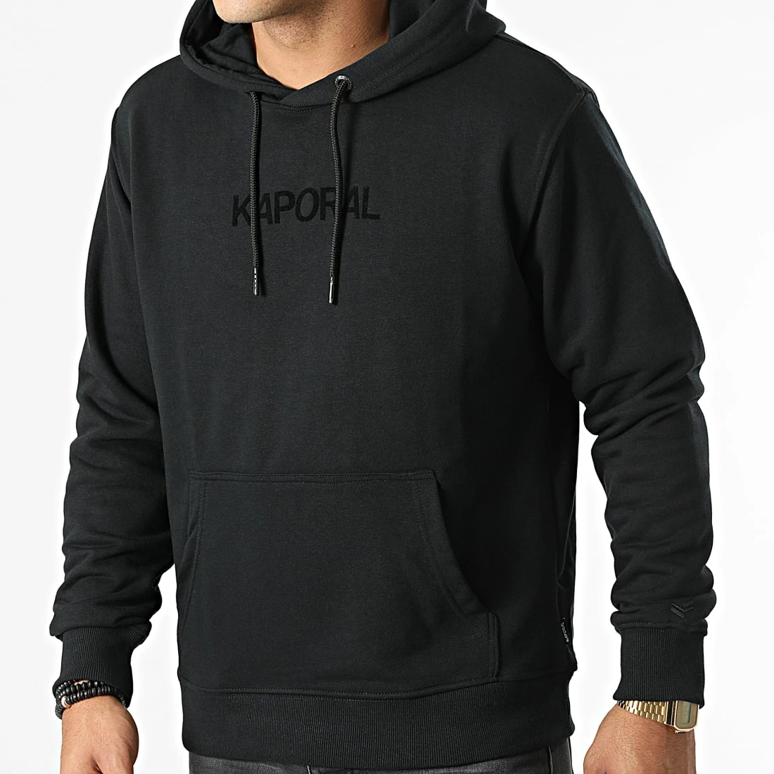 Sortie 🎉 Sweat Capuche Park Noir de Kaporal 🌟