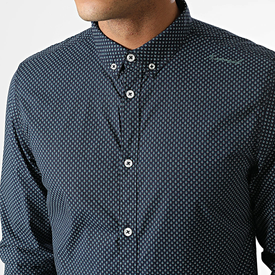 De gros 🎉 Chemise Manches Longues Tony Bleu Marine de Kaporal 👍 – Image 2