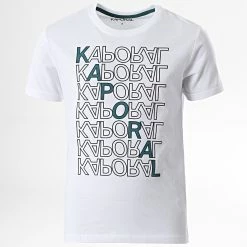 De gros 🎉 Tee 👚 Shirt Enfant Maxe Blanc de Kaporal 👏