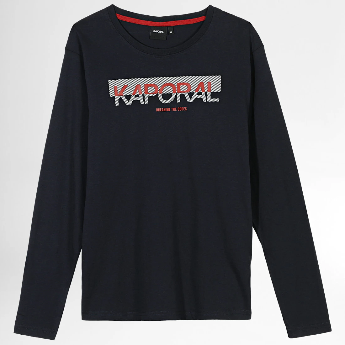 Coupon 👏 Tee 👚 Shirt Manches Longues Enfant Monty Bleu Marine de Kaporal 😍