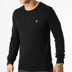 Meilleure affaire 🎉 Sweat Crewneck Great Noir de Kaporal 😀