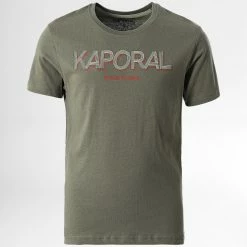 Meilleure affaire 🔔 Tee 👚 Shirt Enfant Miran Vert Kaki de Kaporal 👏