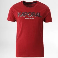 Le moins cher ❤️ Tee 👕 Shirt Enfant Miran Bordeaux de Kaporal ❤️