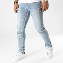 Meilleure affaire 🌟 Jean Skinny Tybom Bleu Wash de Kaporal 👏