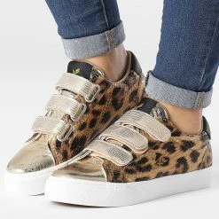 Budget 🔥 Baskets Femme Toundra 44593 Leopard de Kaporal ⌛