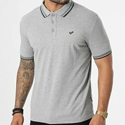 Meilleure affaire ⭐ Polo Manches Courtes Rayoc Gris Chiné de Kaporal ✔️