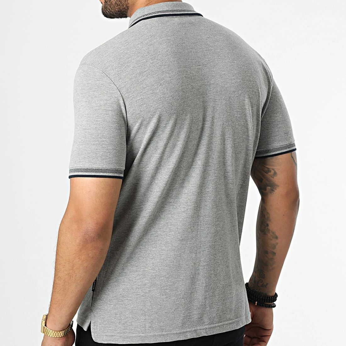 Meilleure affaire ⭐ Polo Manches Courtes Rayoc Gris Chiné de Kaporal ✔️ – Image 4