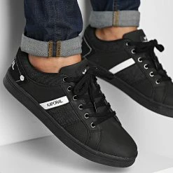 Bon marché 🌟 Baskets 👟 Sneakers Darell 42604 Black de Kaporal 🛒