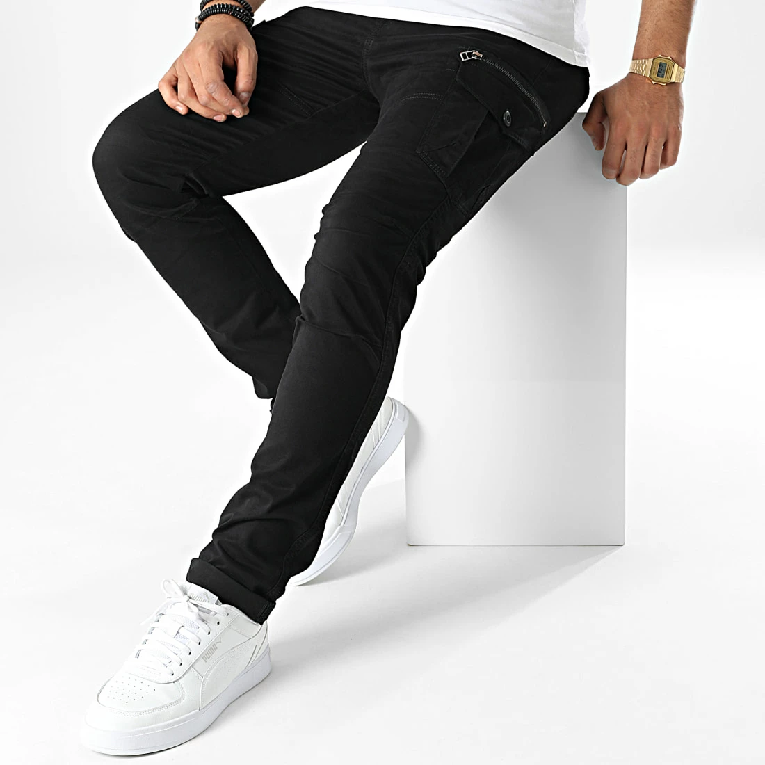 Le moins cher 😉 Pantalon Cargo Kali Noir de Kaporal 🔔 – Image 3