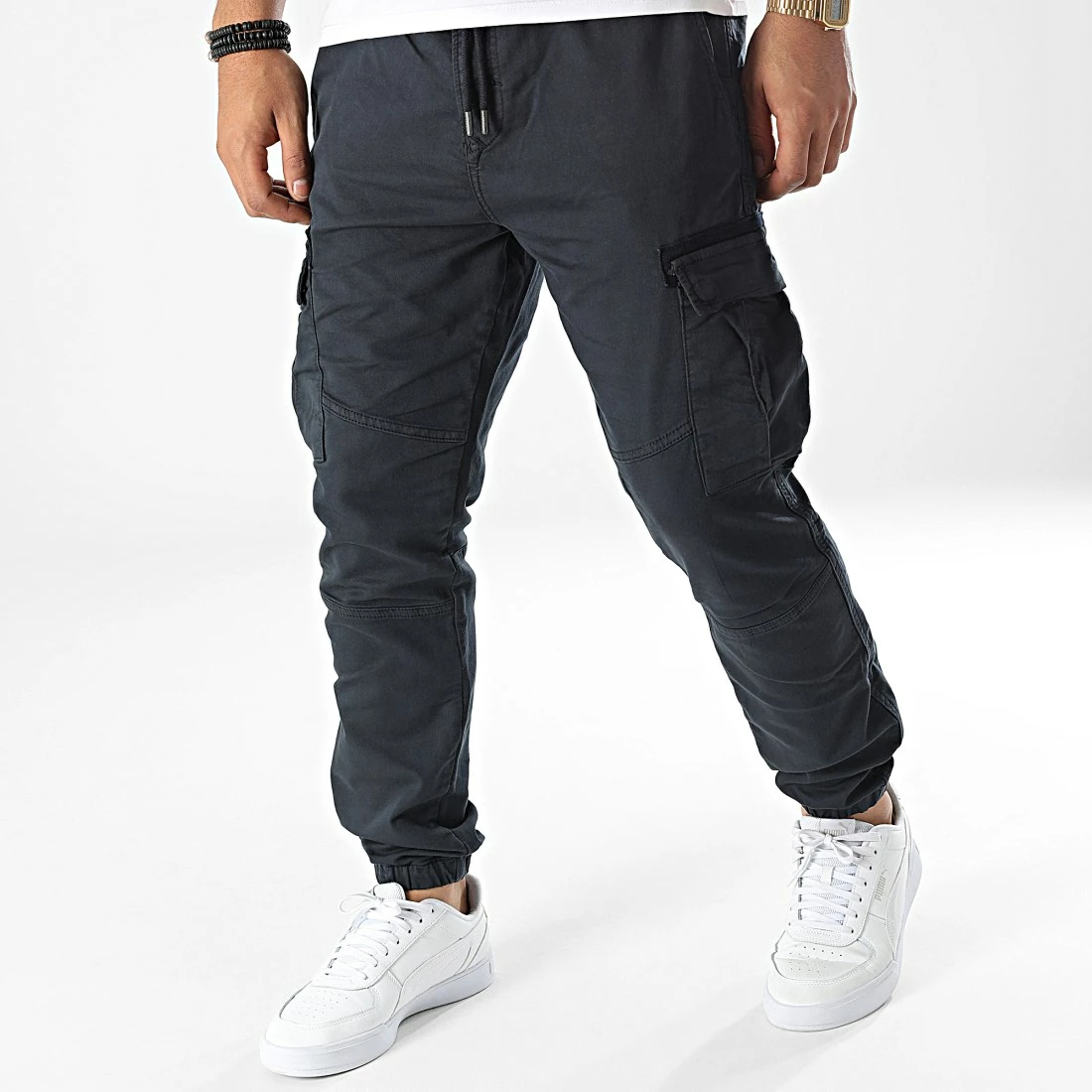 Meilleure affaire ⭐ Pantalon Cargo Alki Bleu Marine de Kaporal 😀