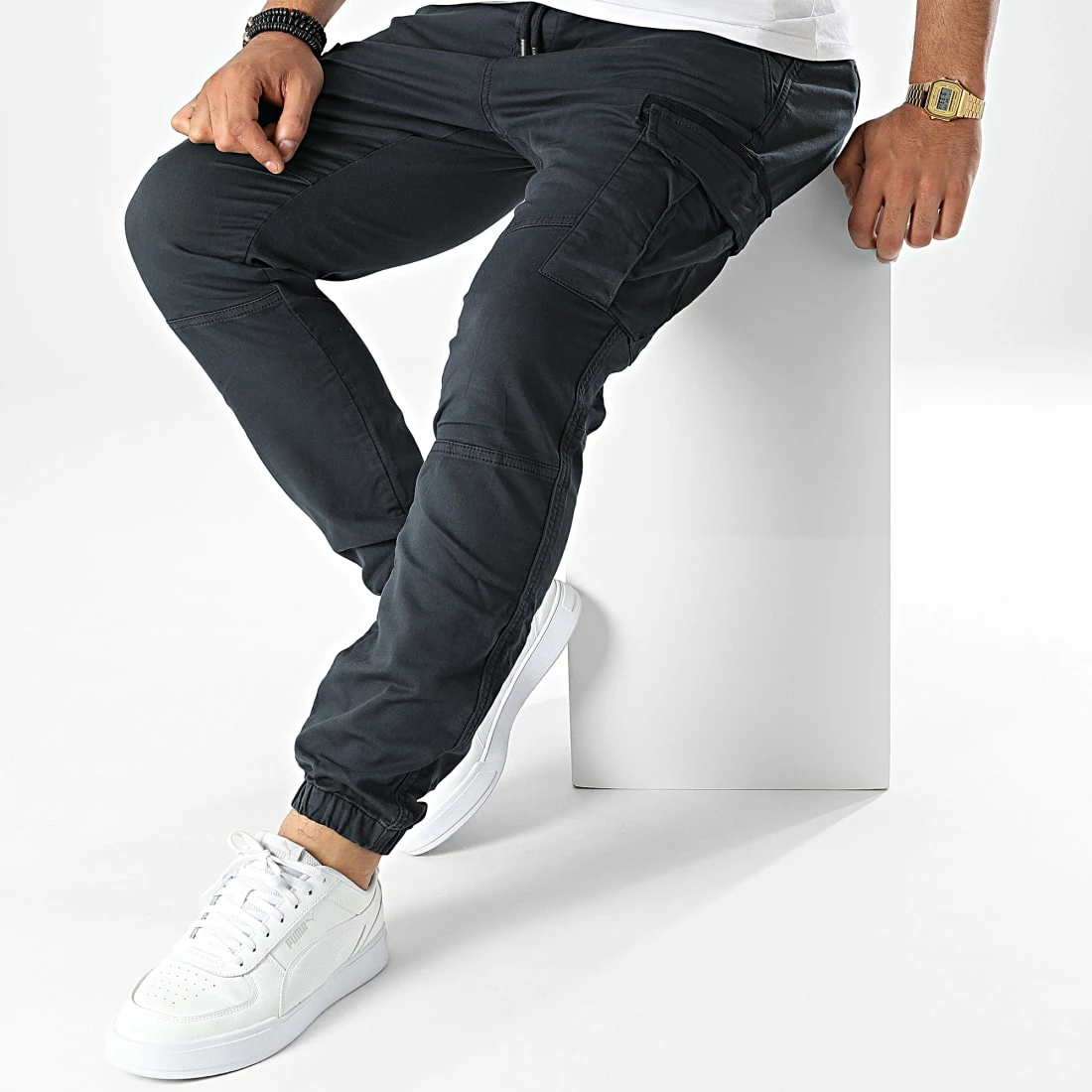 Meilleure affaire ⭐ Pantalon Cargo Alki Bleu Marine de Kaporal 😀 – Image 3